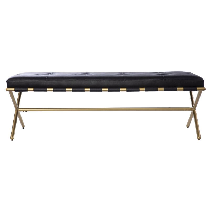 Faux leather bench – Wayfair- $339